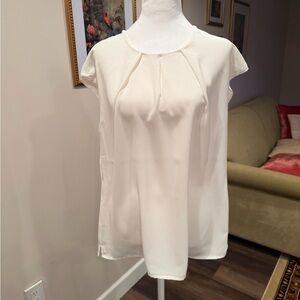 Kasper EUC White Women's Blouse